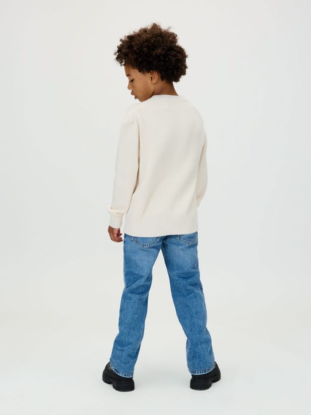 Mid Rise Straight Jeans