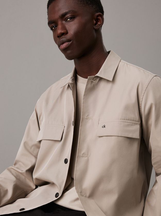 Boxy Twill Overshirt