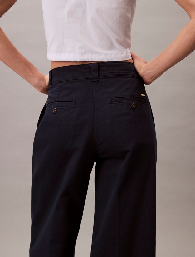Relaxed Straight Chino Trousers