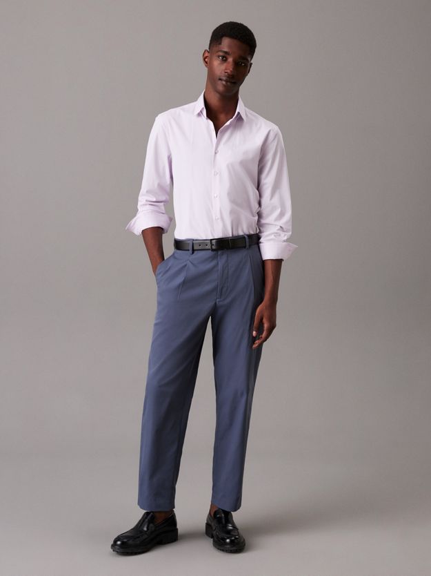 Slim Poplin Dress Shirt