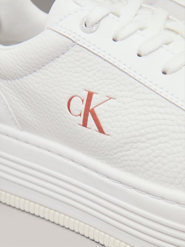 Leather Platform Trainers