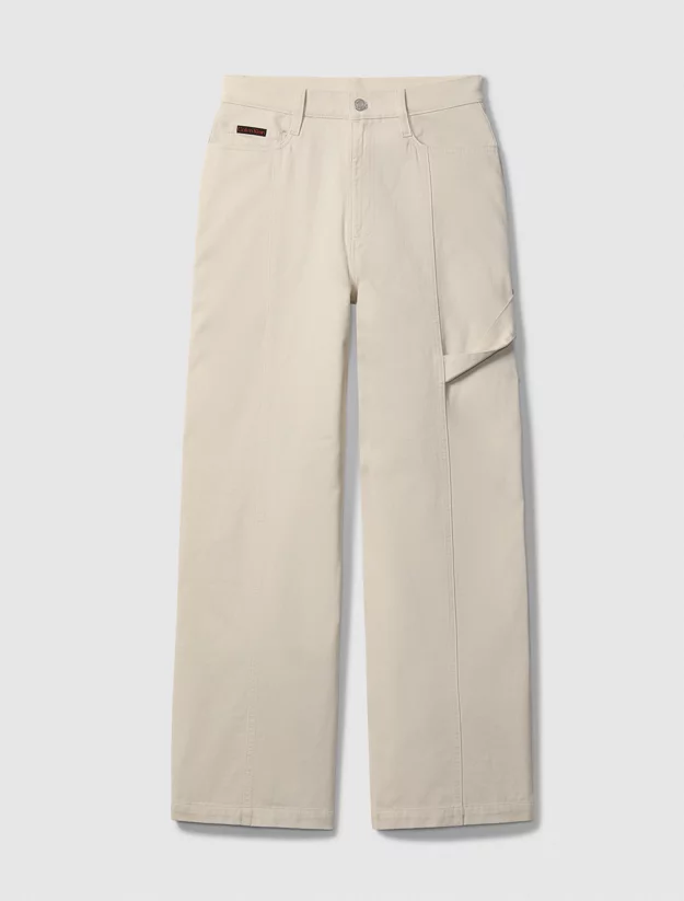 Wide Leg Cargo Trousers