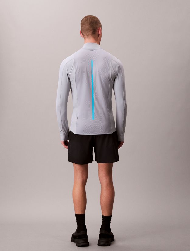 Performance 1/4 Zip Long Sleeve Gym T-shirt