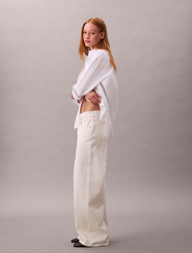 90's Loose Cotton Linen Jeans