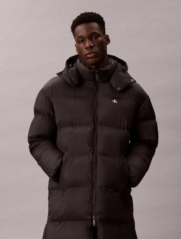 Hooded Nylon Puffer Coat