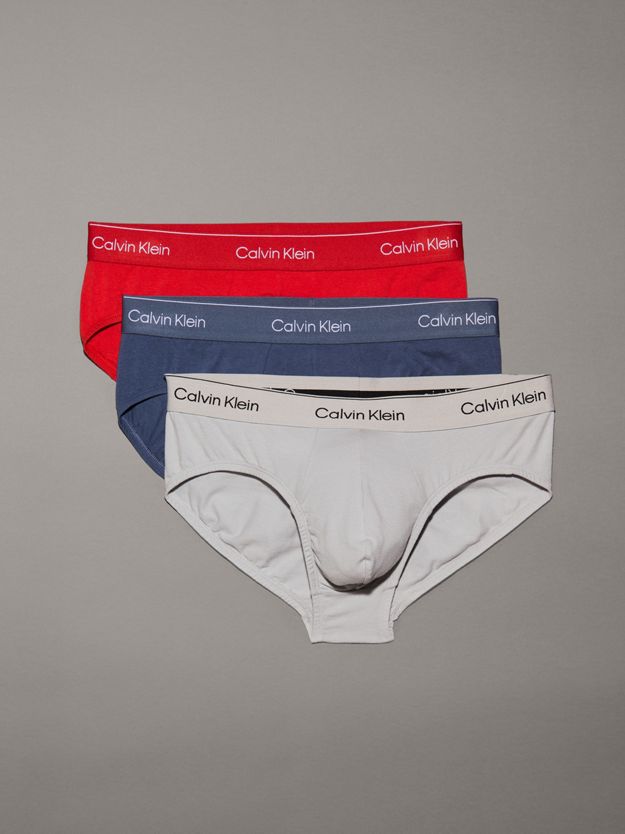 3 Pack Hip Briefs - Icon Cotton Stretch
