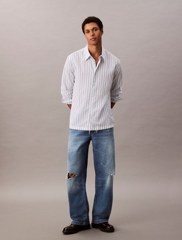 Cotton Linen Pull On Jeans