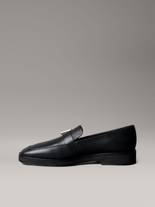 Leather Apron Toe Loafers