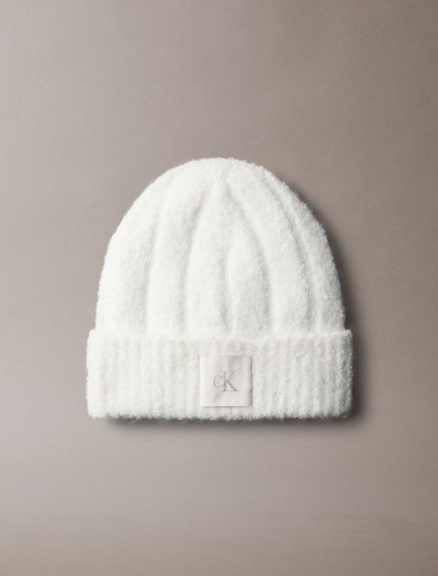 Soft Boucle Signature Logo Beanie
