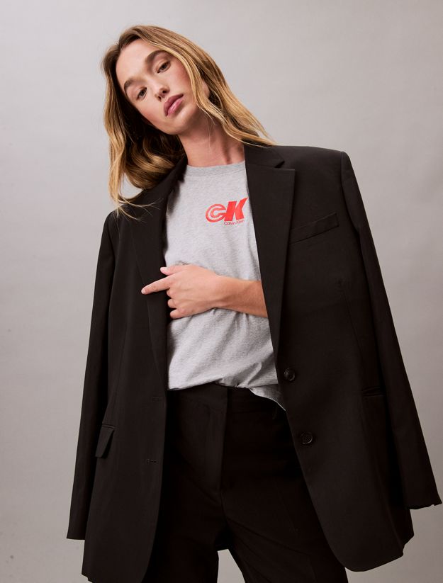 CK Logo Jersey Slim Tee