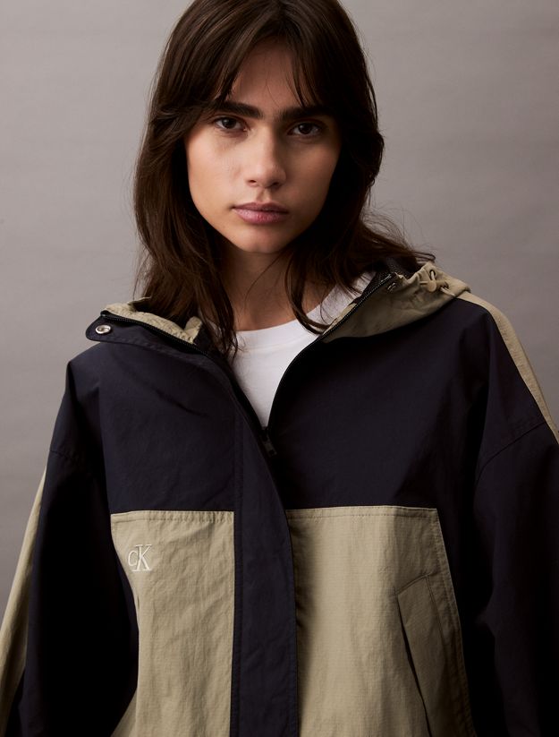 Two-Tone Ripstop Nylon Jacket