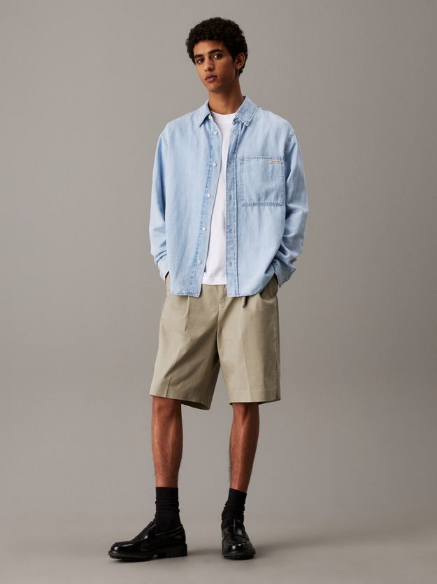 Cotton Linen Denim Shirt