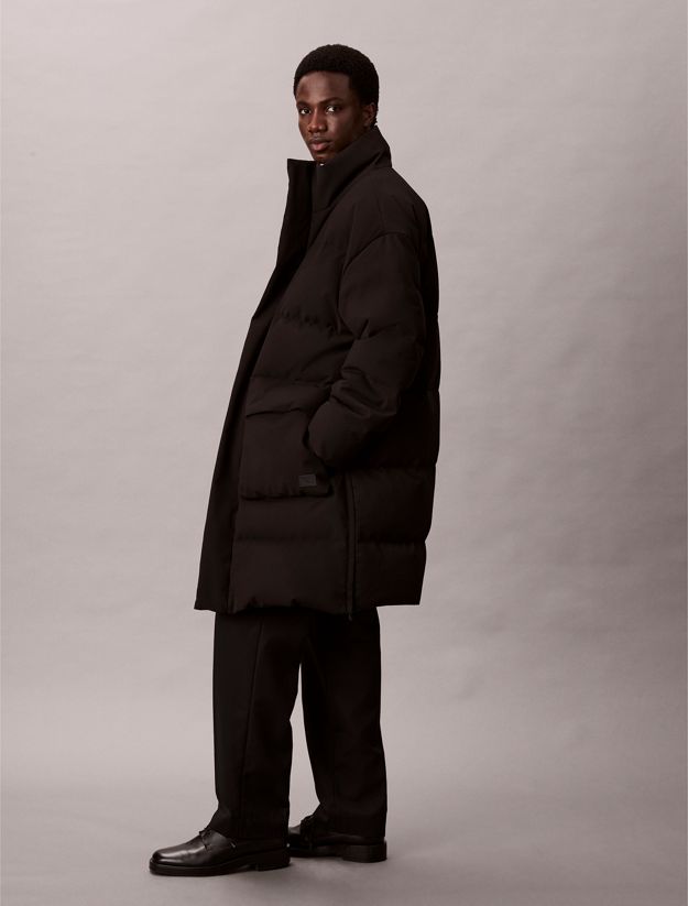 Relaxed Long Down Puffer Coat