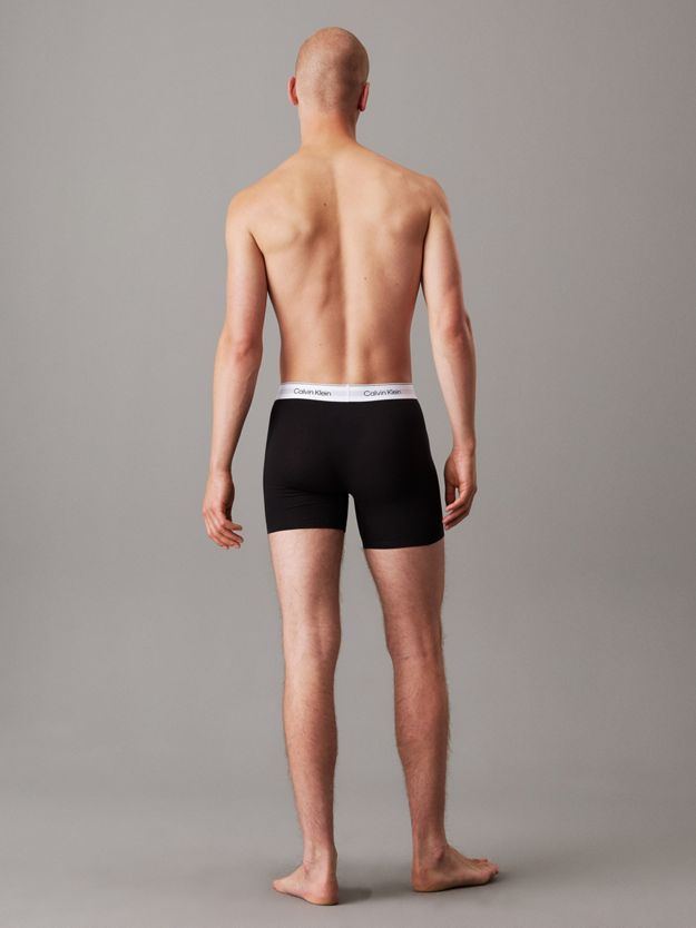 3 Pack Boxer Briefs - Icon Cotton Stretch