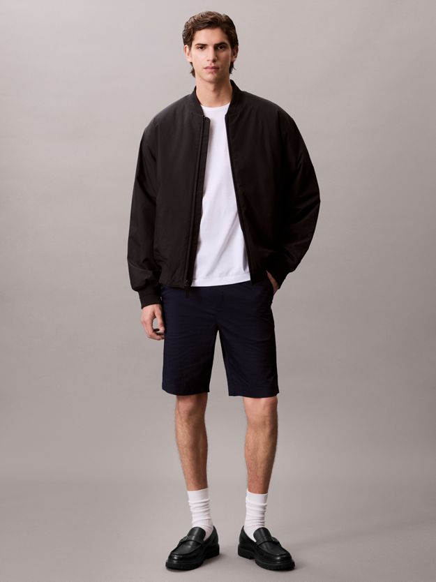 Poplin Stretch Pull Up Shorts