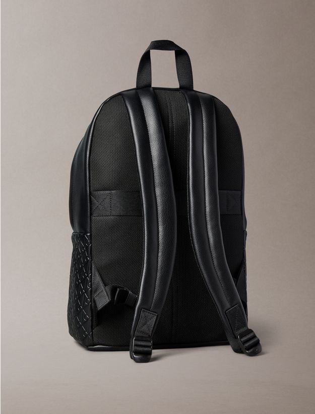 Embossed Allover Monogram Backpack