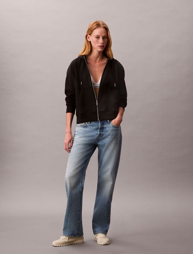 Cotton Terry Zip Up Hoodie