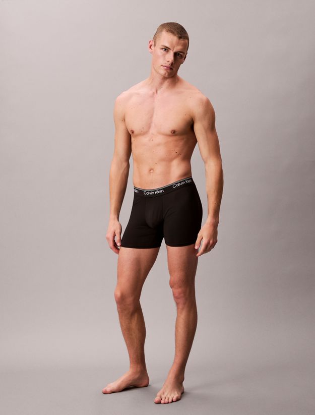 3 Pack Boxer Briefs - Microfibre Stretch