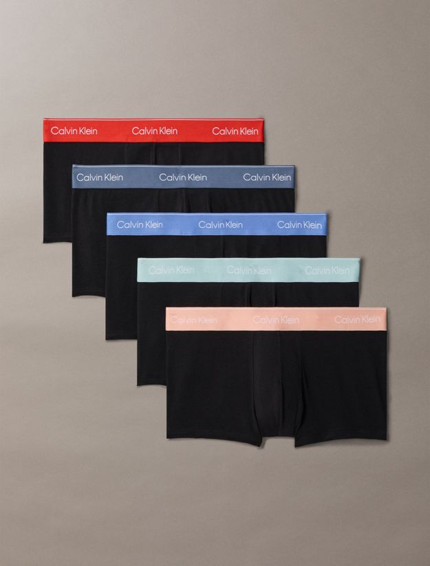 5 Pack Low Rise Trunks - Icon Cotton Stretch