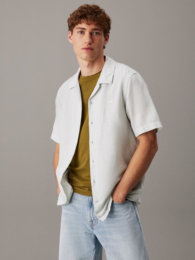 Linen Cotton Cuban Collar Shirt