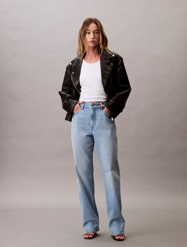 High Rise Straight Jeans
