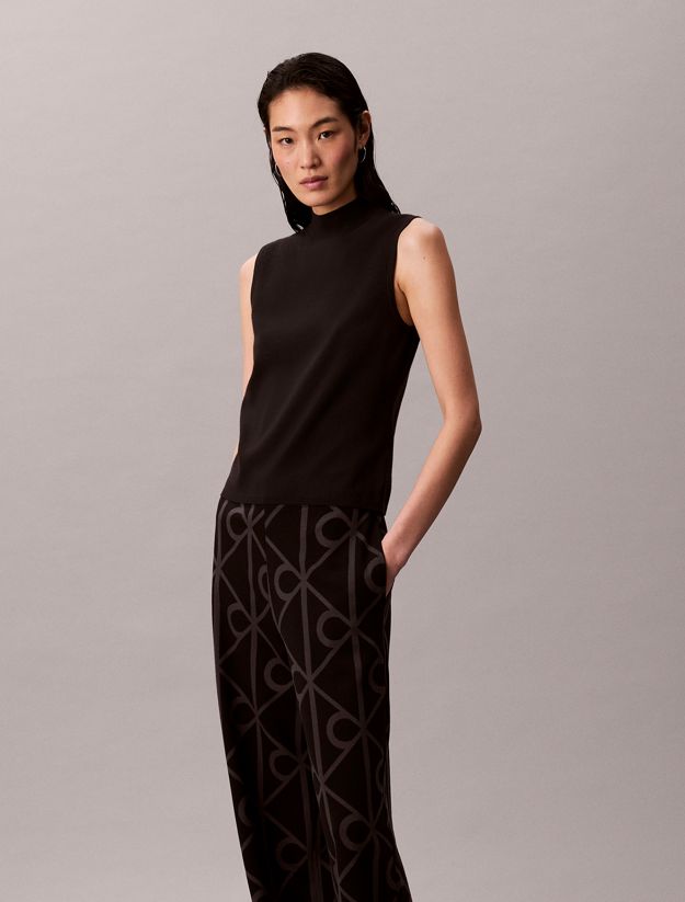 Jacquard Logo Pull On Trousers