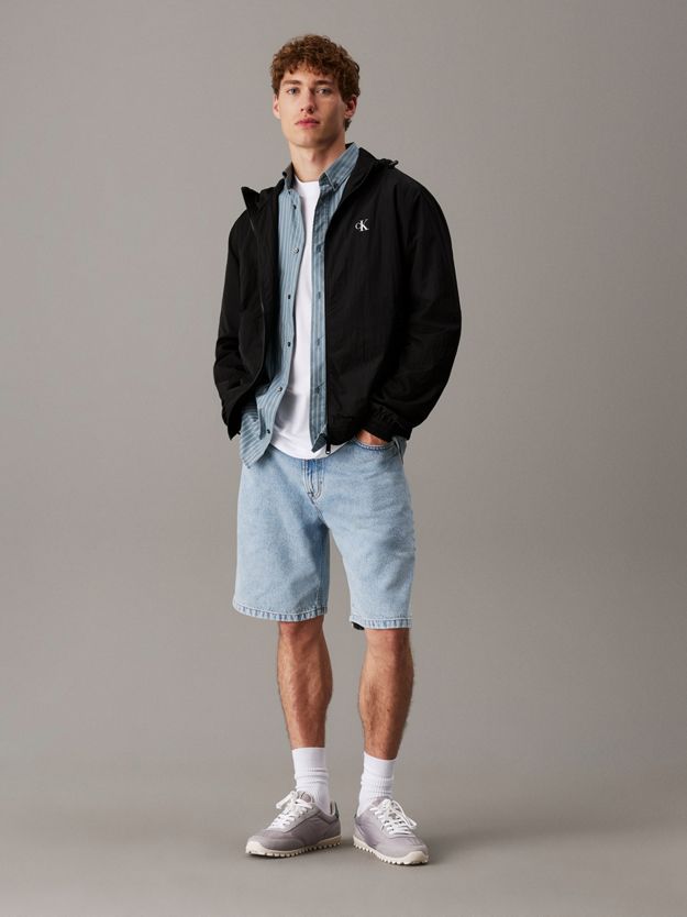 Hooded Nylon Windbreaker