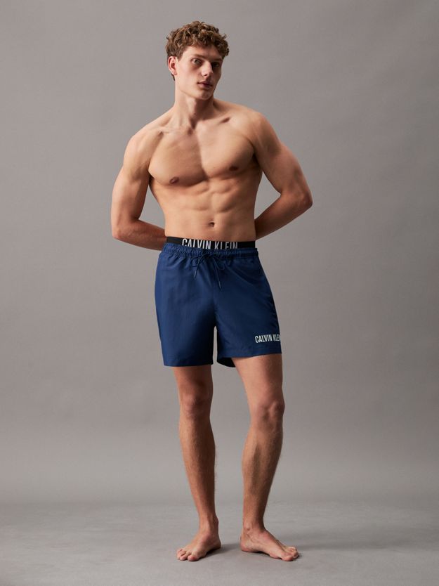 Double Waistband Swim Shorts - Intense Power