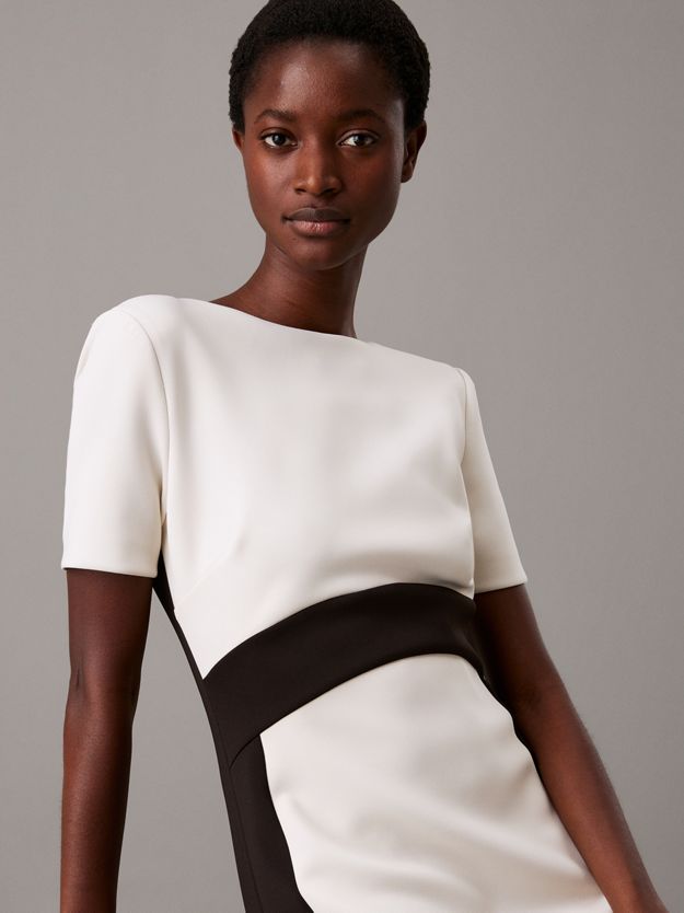 Slim Two Colour Dress