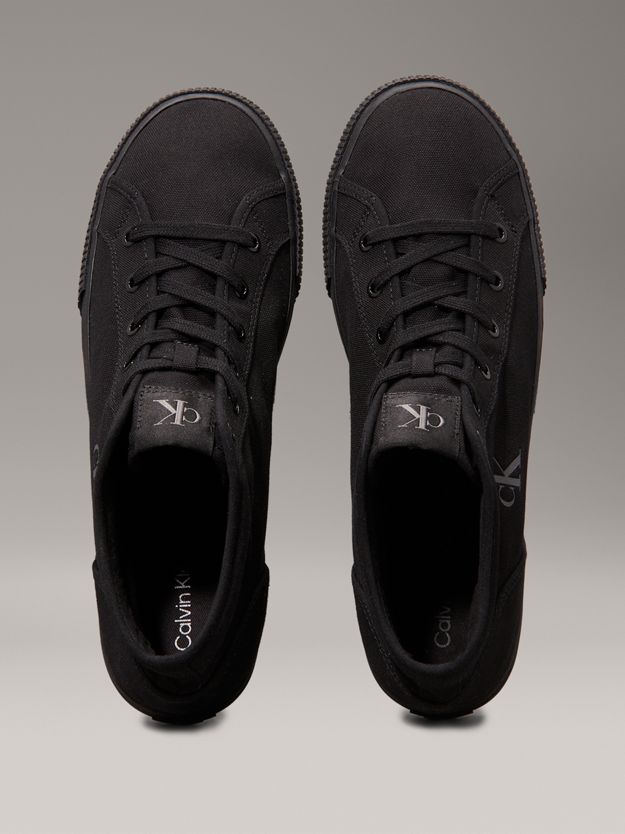 Canvas Low Profile High-Top Trainers