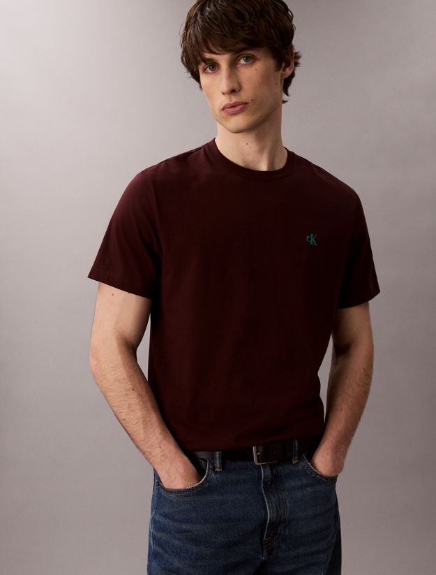 Embroidered Monogram Logo Relaxed T-Shirt