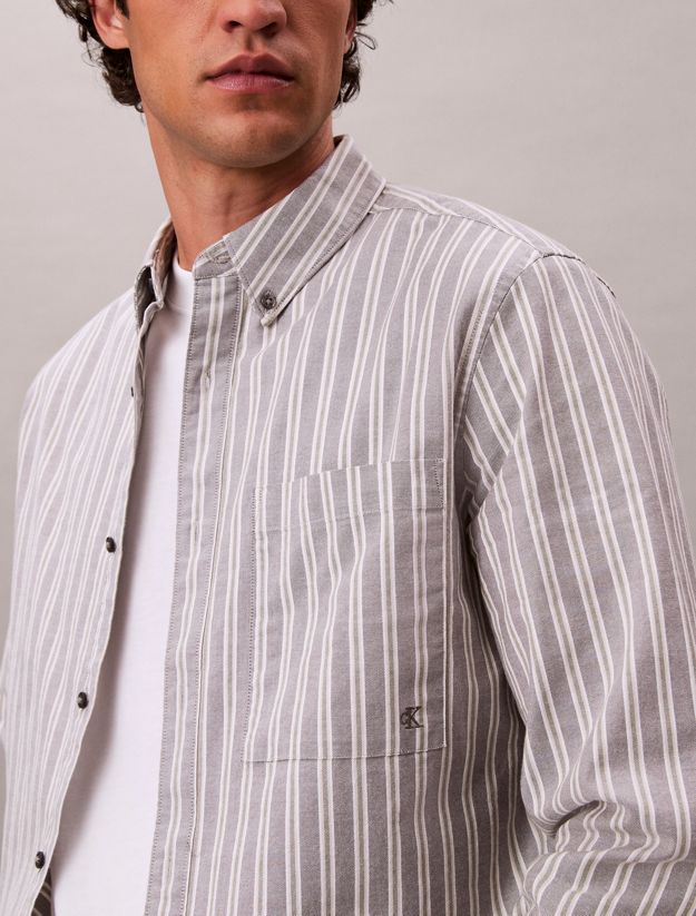 Stripe Oxford Classic Button-Down Shirt