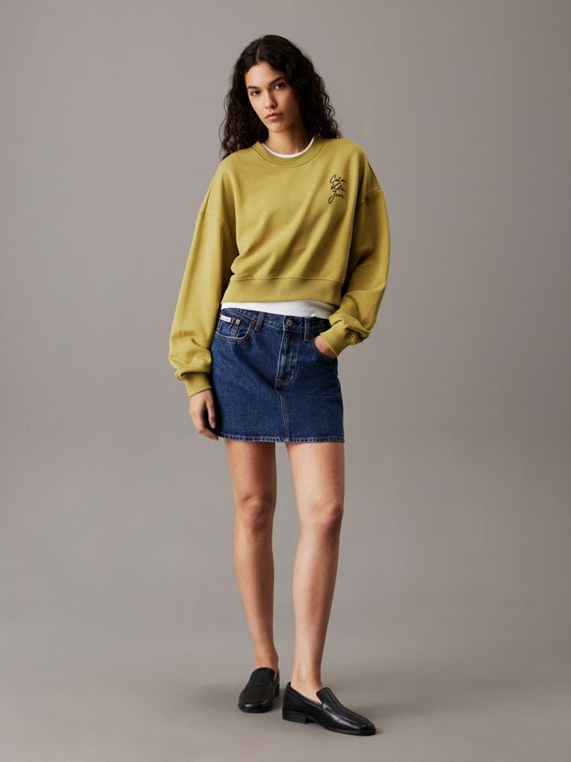 Boxy Cotton Terry Sweatshirt