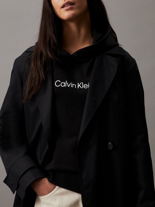 Cotton Terry Logo Hoodie