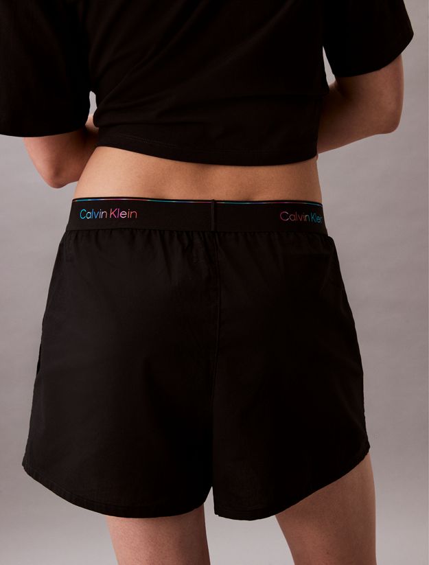 Cotton Poplin Pyjama Shorts - Pride