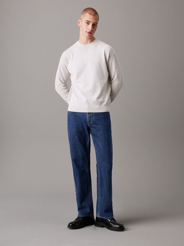 Cotton Knit Monogram Jumper