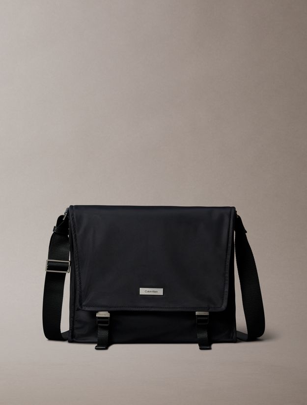 Matte Nylon Messenger Bag