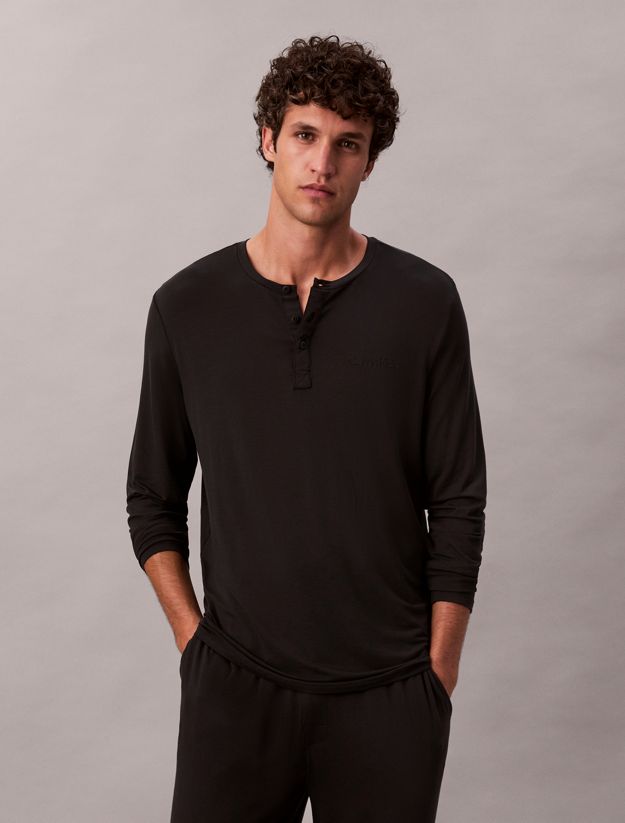 Ultra Soft Modal Henley Lounge Top