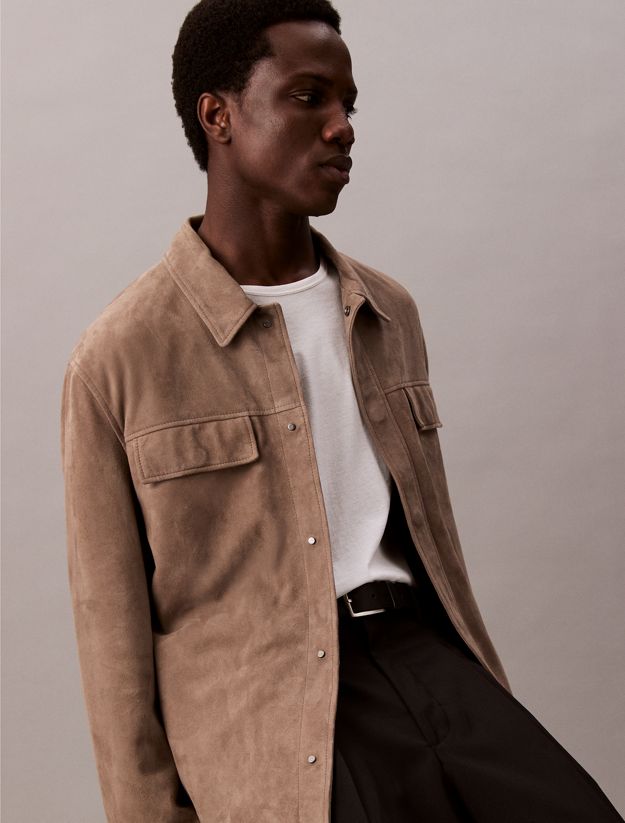Suede Shirt Jacket