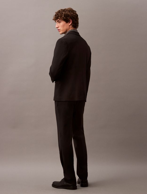 Slim Wool Gabardine Trousers