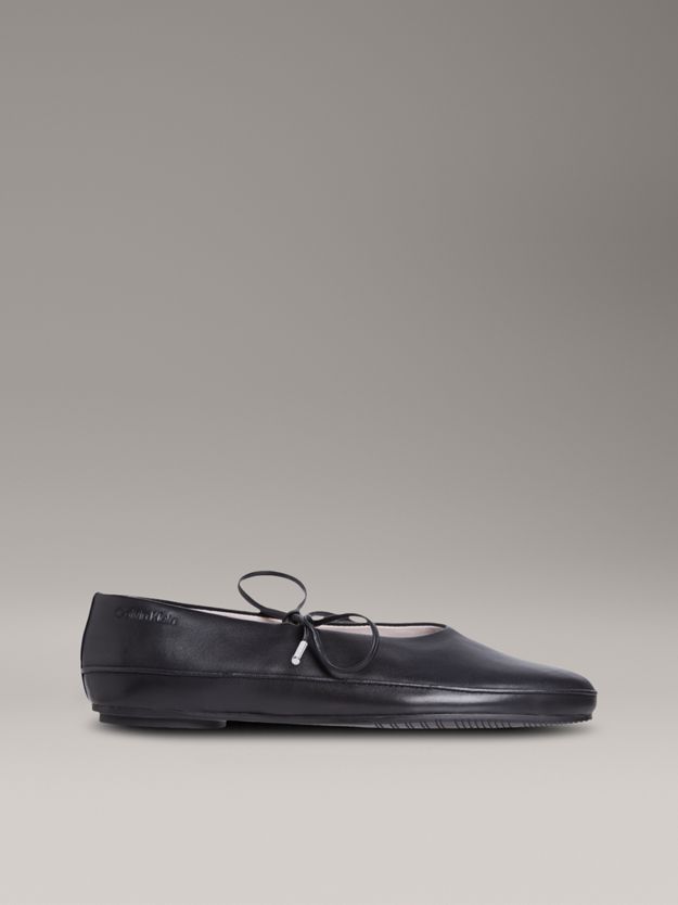 Leather Mary Jane Ballerinas