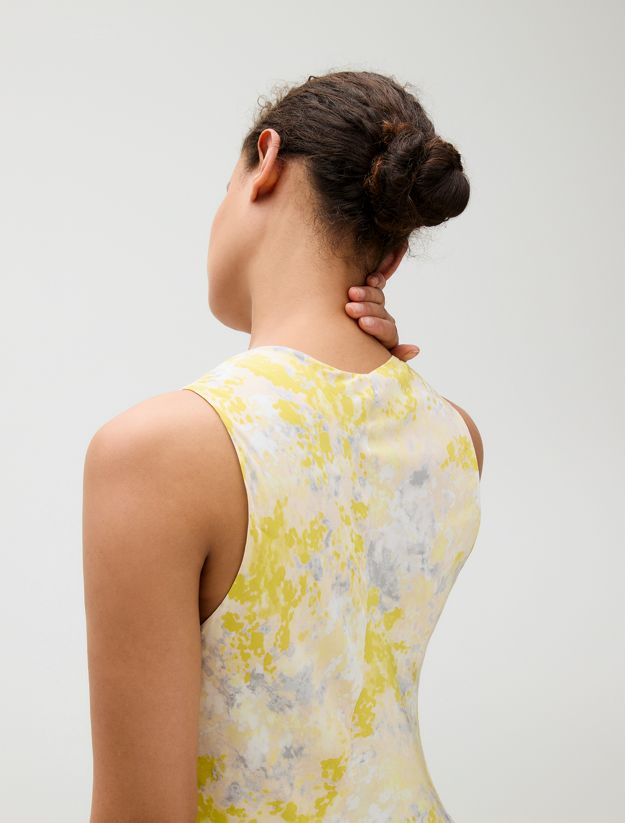 Flared Viscose Printed Dress