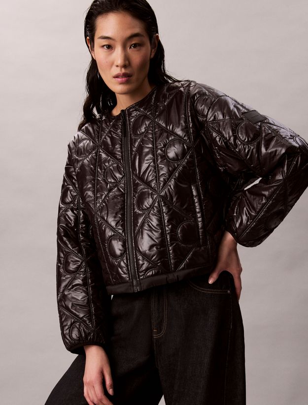 Reversible Logo Quilted Jacket