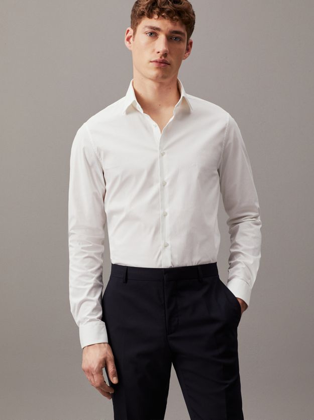 Slim Poplin Dress Shirt