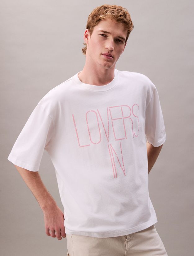 Marc Hundley Pride Lovers In Graphic Relaxed T-Shirt