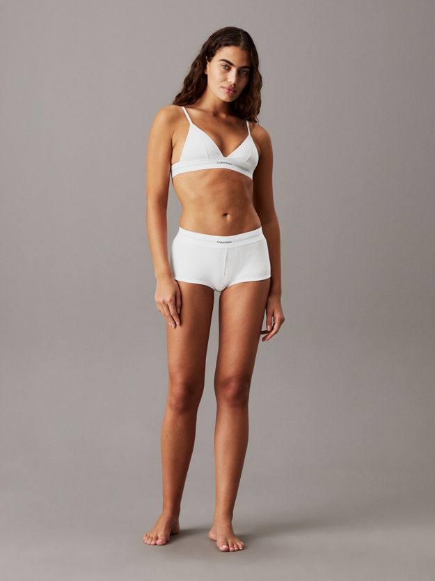 Unlined Triangle Bralette - Cotton Modal Stretch Rib