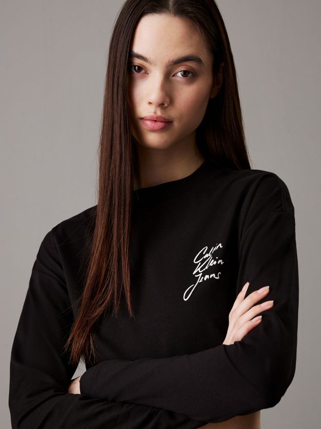 Cropped Long Sleeve T-shirt