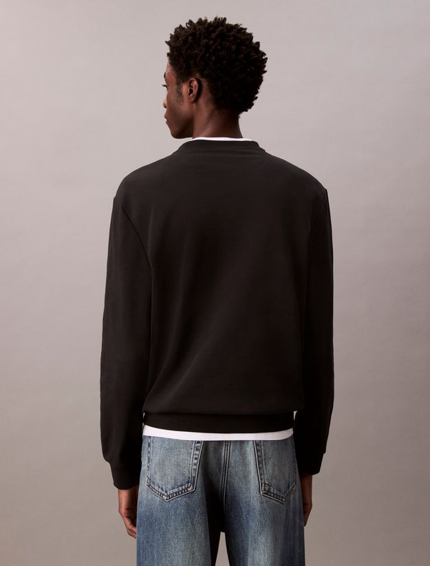 Cotton Terry Badge Sweatshirt