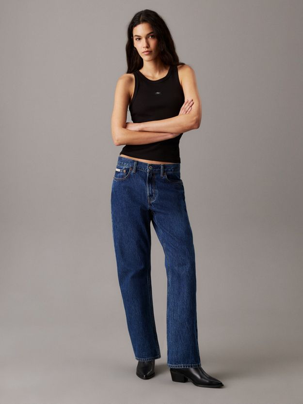 Slim Ribbed Cotton Tank Top