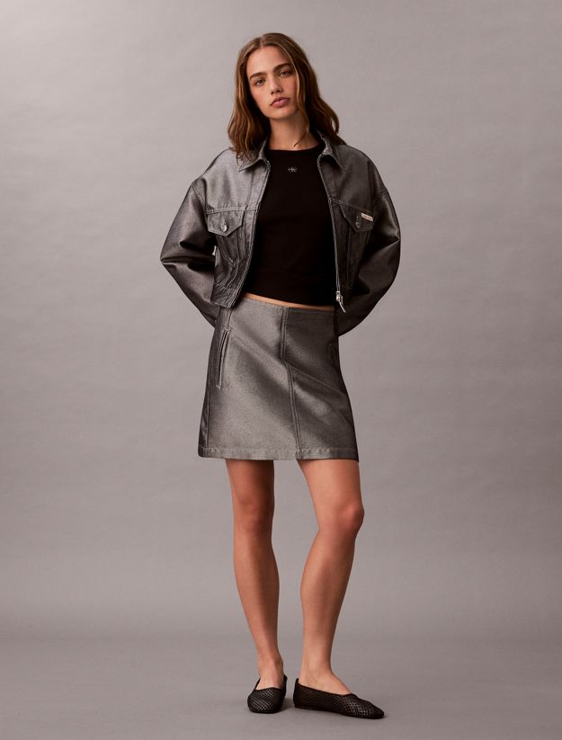 Ribbed Cotton Badge Tank Top